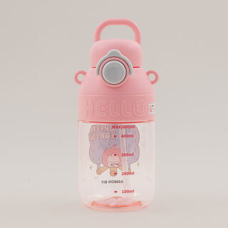 Pentola plastic water bottle 600ml, pink