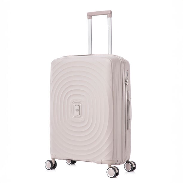 Travel Vision Trolley Suitcase Circles 24 White 46*26.5*66.5 Cm image number 0