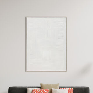 Homez canvas art in wooden frame with sandy texture 90* 120*4.5cm