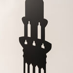Black metal Ramadan decoration 22*17*90 cm image number 3