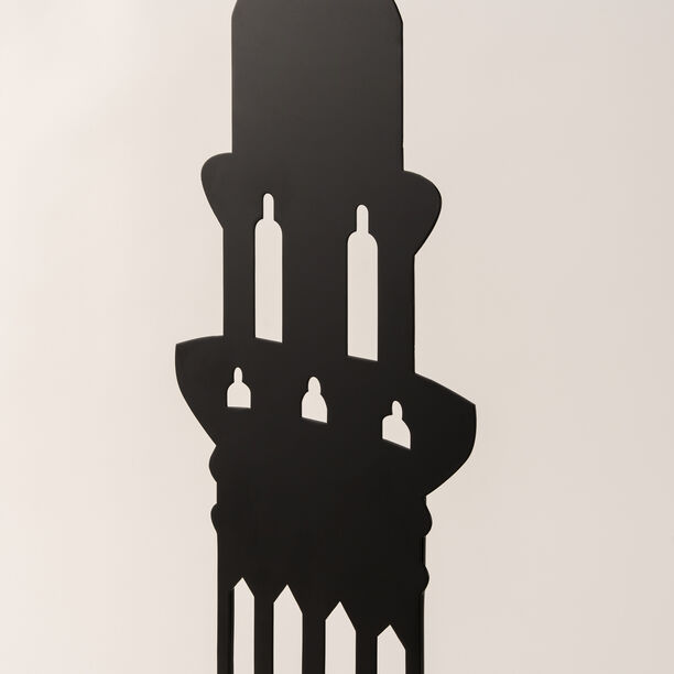 Black metal Ramadan decoration 22*17*90 cm image number 3