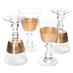 Stemglass 4 Pcs Set Gold Grid Cut image number 1