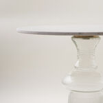Homez marble center table 77*59cm, white image number 1