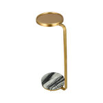 Drink Table Gold Top Marble Bottom image number 2