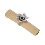 2 Pcs Alloy Napkin Ring Flower image number 1