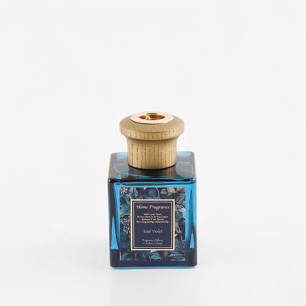 Homez iced violet floral scent glass diffuser with sticks 200ml image number 3