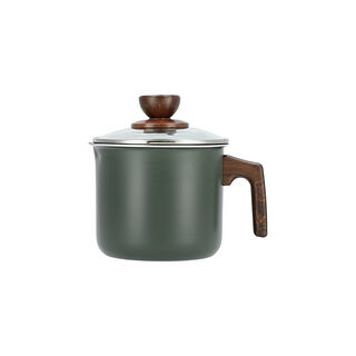 وعاء للحليب مع غطاء زجاجي   البرتو   14*12.5 سم   أخضر