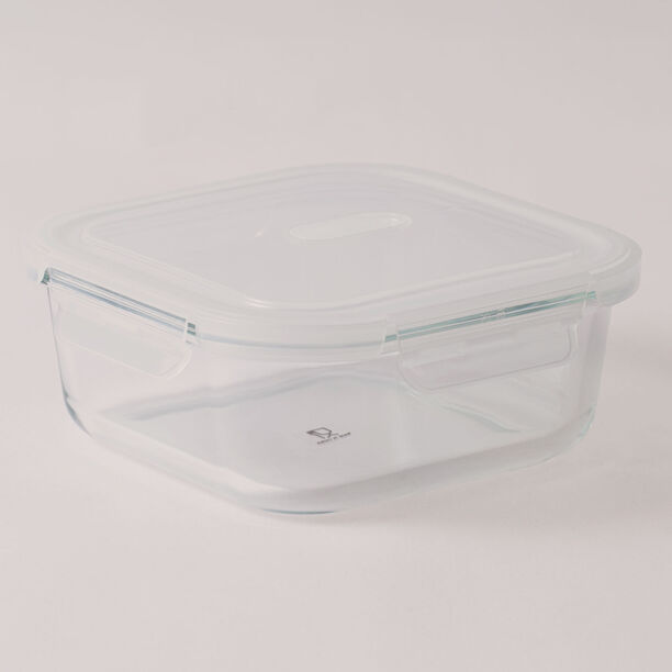  البرتو حافظة طعام زجاج مربعة 1100 مل مع غطاء بفتحة تهوية image number 0