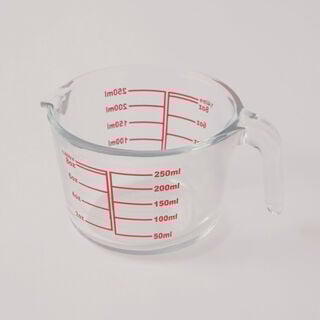 Alberto borosilicate glass measuring cup 250ml