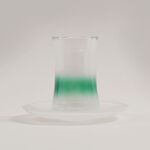 Dallaty 12pcs porcelain tea cup set, green image number 1
