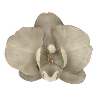 White resin orchid flower wall art 29*24*10.5 cm