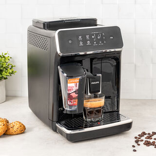 Philips Series 2200 Lattego, Fully Automatic Espresso Machine 15 Bar, 1.8L, 1500W, Black