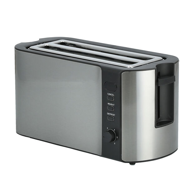 Alberto plastic black silver toaster 1250 1500W image number 0