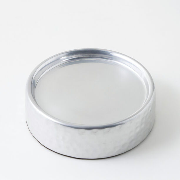 Homez aluminium soap dish, silver 12*12*4 cm image number 2