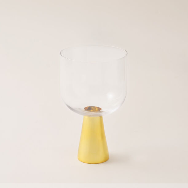 La Mesa 4 pcs wider juice glass gold bottom 9*9*14.8 cm image number 3