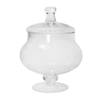 Glass Candy Jar With Base