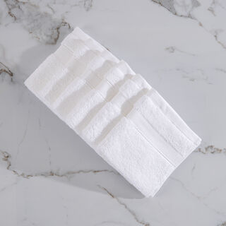 Boutique Blanche 6 Piece White Cotton Face Towel Set 33*33 cm