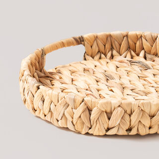 Dallaty Small Rattan Round Tray 28*28*5Cm