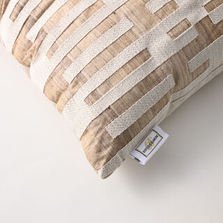 Boutique Blanche silk embroidered cushion