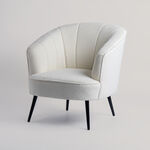Cottage accent chair white 68*71*81cm image number 1