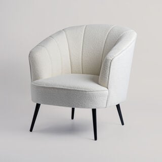 Cottage accent chair white 68*71*81cm