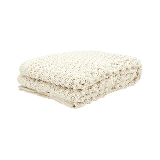 100% Cotton Knitted Throw