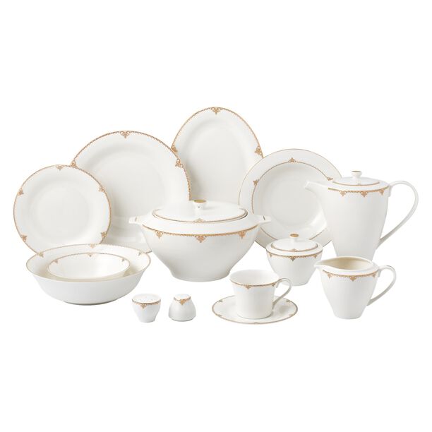 La Mesa Bone Porcelain Dinner Set 85 Pieces Serve 12 Persons image number 0