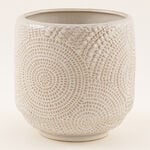 هومز أصيص نبات خزفي بيج 17.1*17.1*16.5 سم image number 1