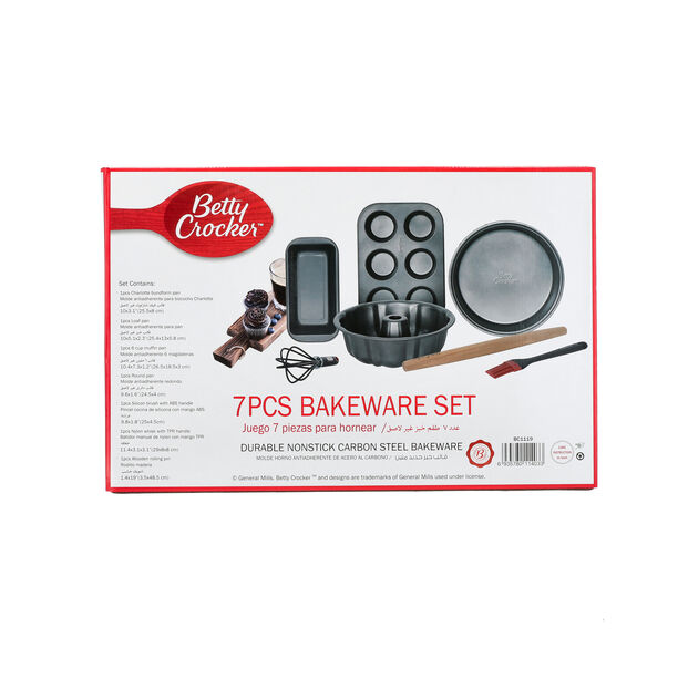 Betty crocker non stick bakeware tray set 7 pcs image number 1