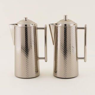 Dallaty Stainless Steel Steel Vacuum Flask Set 1L, Silver