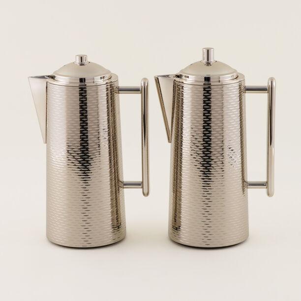 Dallaty Stainless Steel Steel Vacuum Flask Set 1L, Silver image number 0