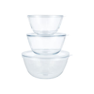 ALBERTO 6 PCS GLASS FOOD STORAG SET