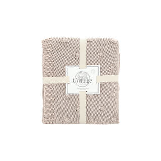 100% Cotton Knitted Throw