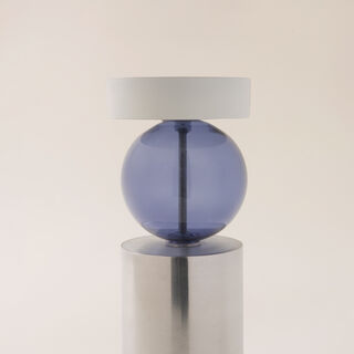 Homez Piller Candle Holder Yaqut Collection, White 9*9*20Cm