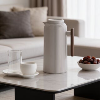 Dallaty Grey Plastic Thermos, 1L