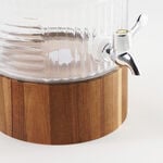 La Mesa Glass Beverage Dispenser With Wooden Base 18.2*40Cm image number 3