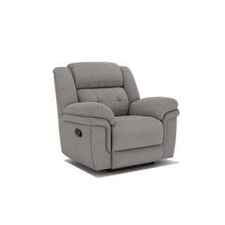Homez recliner armchair 1 seater 105*92*105cm, silver grey