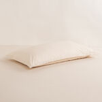 Boutique Blanche Pillow Cover Set 100% Cotton 200Tc Percale King Oatmeal 90*50 Cm image number 3