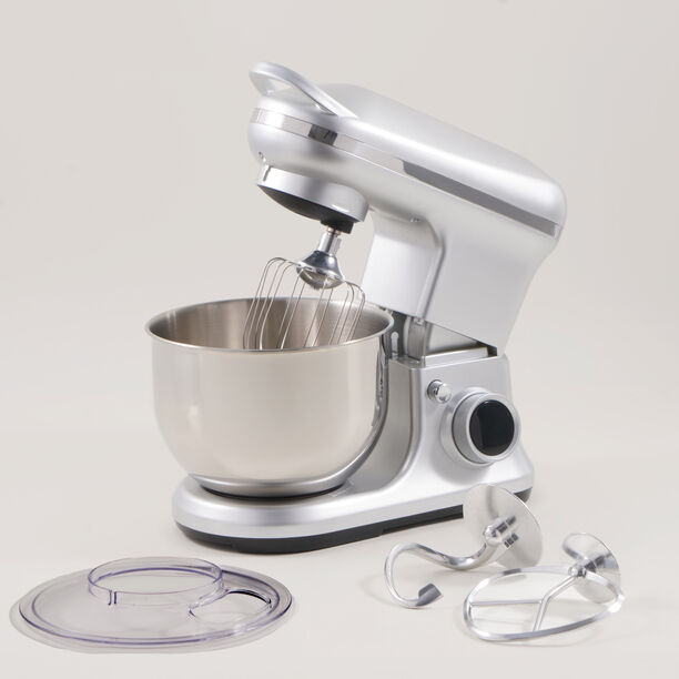 ألبرتو عجانة ستاند سعة 5.2لتر، 1000 واط، 8 سرعات، فضي image number 1