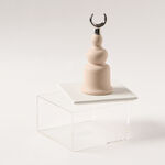 La Mesa light pink acrylic decorative box with silver crecent 12*12*23.3 image number 1