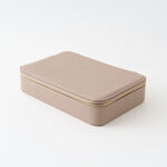 Homez brown faux leather sunglasses organizer 4 divisions 24.1*16.5*5.1cm image number 0