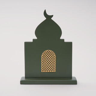 Homez Qamar Collection Decoration Item, Green, 21*6*26.5 Cm