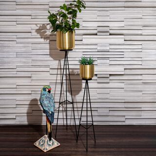 Metal Planter Gold 