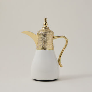 Dallaty set of 2 gold steel vacuum flask