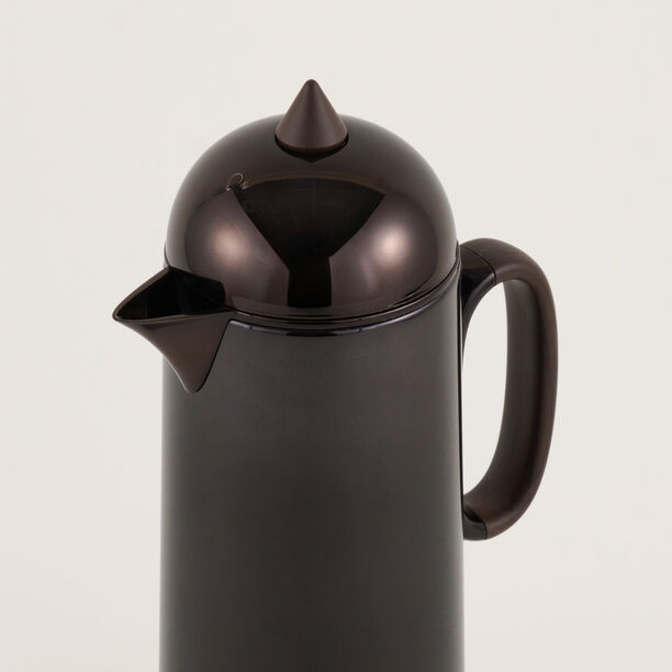 Dallaty 2pcs vacuum flask set stainless steel black 1L+1L image number 2