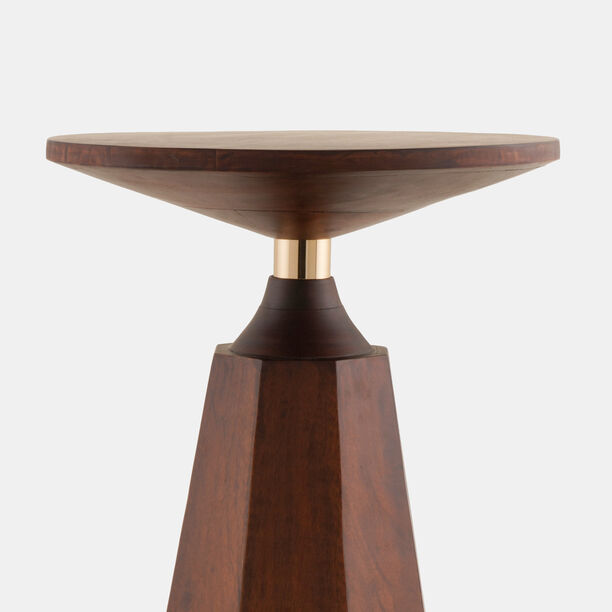 هومز طاولة جانبية خشبية، بني 45*45*54 سم image number 2