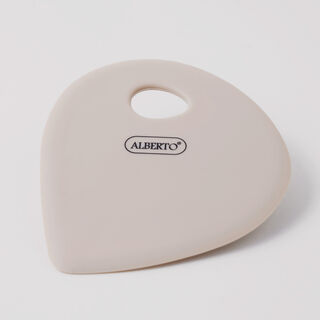 Alberto silicone bowl scraper 12*11*0.4cm, cream