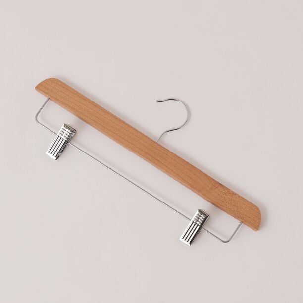 هومز علاق بنطلون 3 قطع خشبية، بيج 37*26*32 سم image number 1