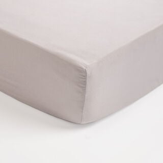 Boutique Blanche Fitted Sheet 100% Cotton 300Tc Sateen Super King, Dark Grey 200*200 Cm