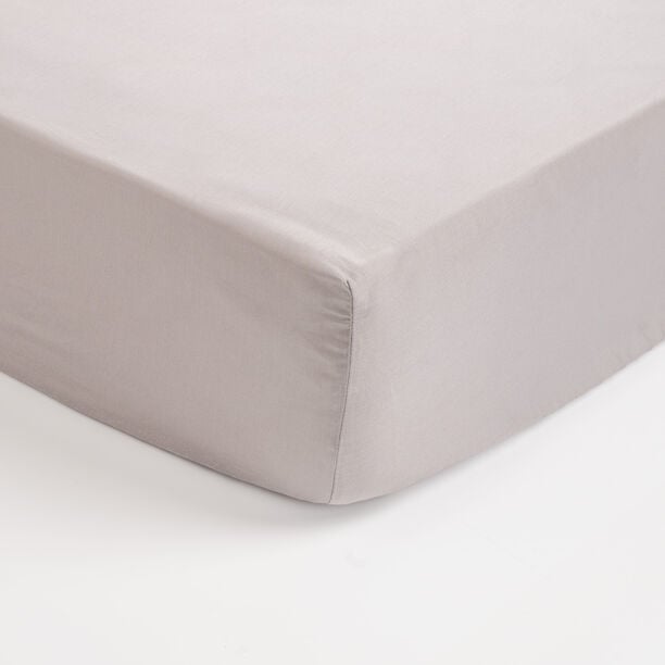 Boutique Blanche Fitted Sheet 100% Cotton 300Tc Sateen Super King, Dark Grey 200*200 Cm image number 0